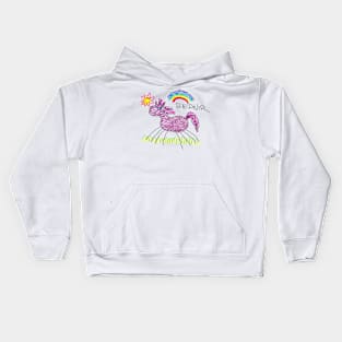 I Drew This for You, Dad! [transparent version] Kids Hoodie